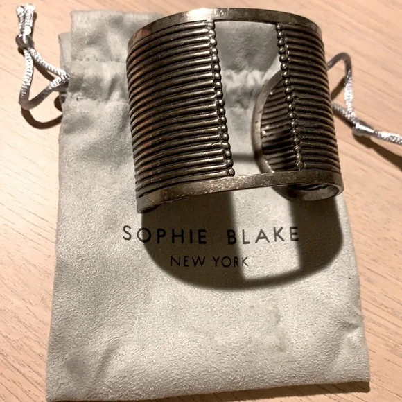 Sophie Blake Silver Cuff real silver 925 bracelet - Picture 2 of 6